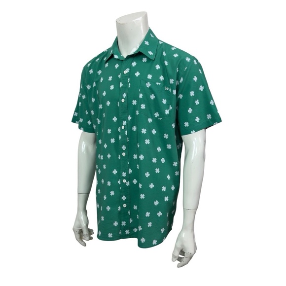 Tipsy Elves Men's XL Green Shamrock Shirt St. Patrick's Day Fits Like Large - Picture 8 of 10